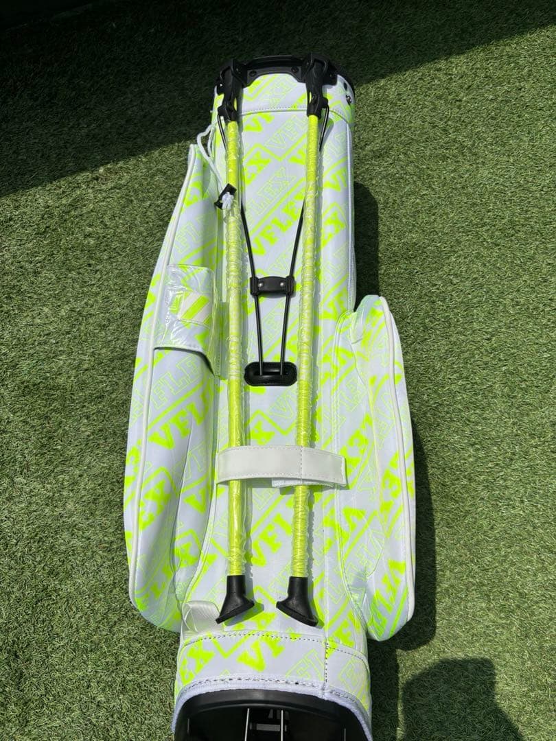 Ｖフレックス　スタンド　キャディバッグ　ゴルフバッグ　新品　ホワイト　イエロー