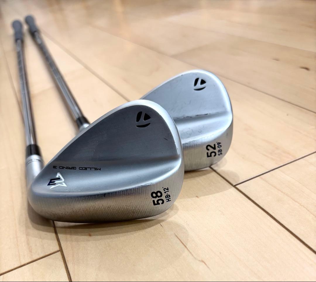 ミルドグラインド3 52°58°2本セット ダイナミックゴールド