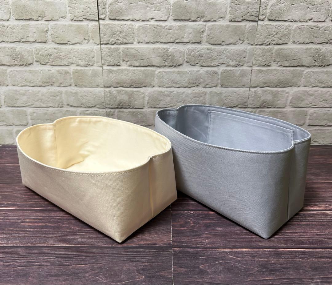 りま　バッグインバッグ　オーガナイザー　㉔ライトグレー　②アイボリー