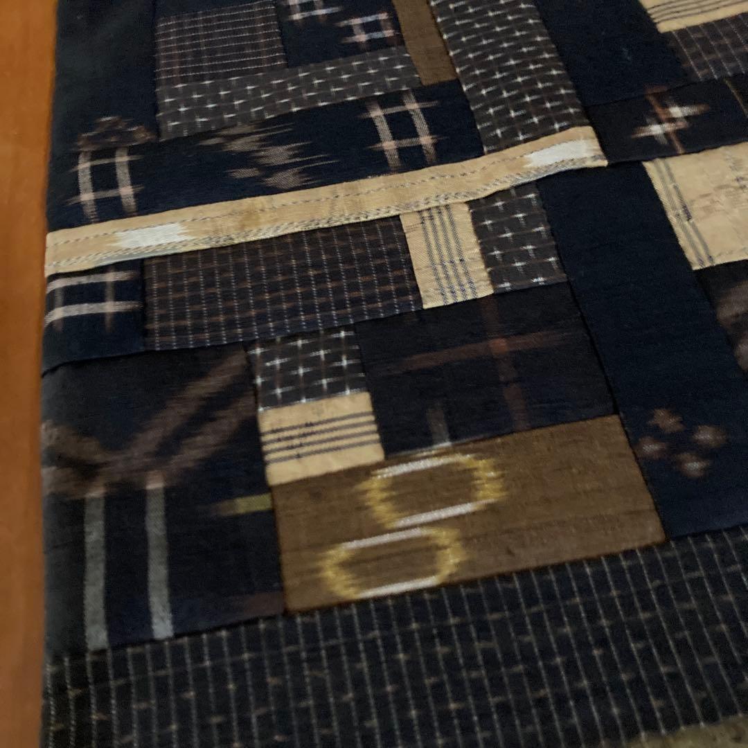 着物はぎれ　古布　久米島紬　タペストリー　フリーマット　パッチワーク