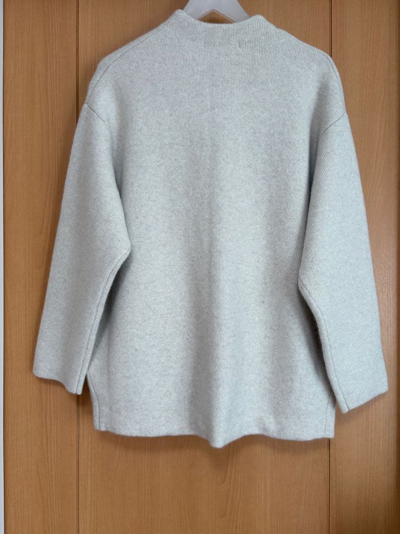 23区今季見上愛さん着用/洗えるラクーンブレンドダブルフェイス ニット アウター