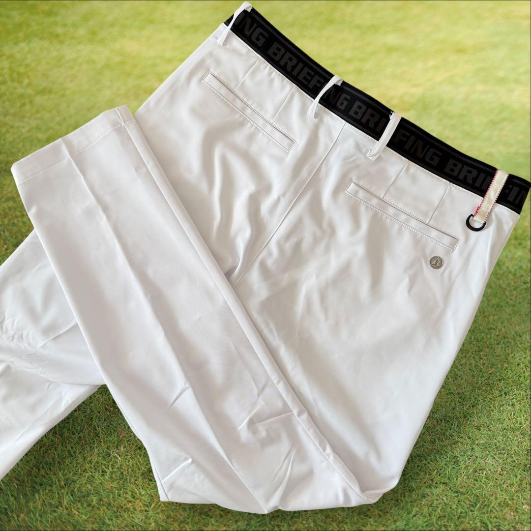 極美品　ブリーフィングゴルフ　パンツ　白　L〜XL相当 春夏　センタープレス