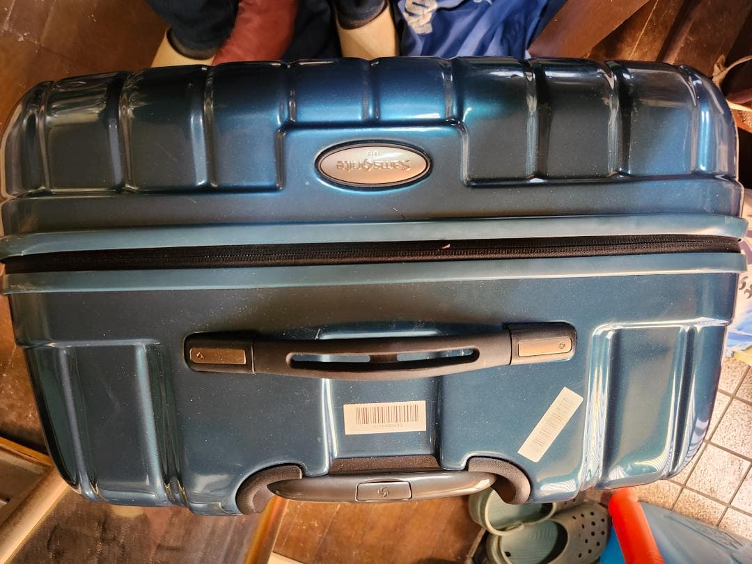 サムソナイト　スーツケース　キャリーケース　大きめ　ブルーグリーン　予備キー付