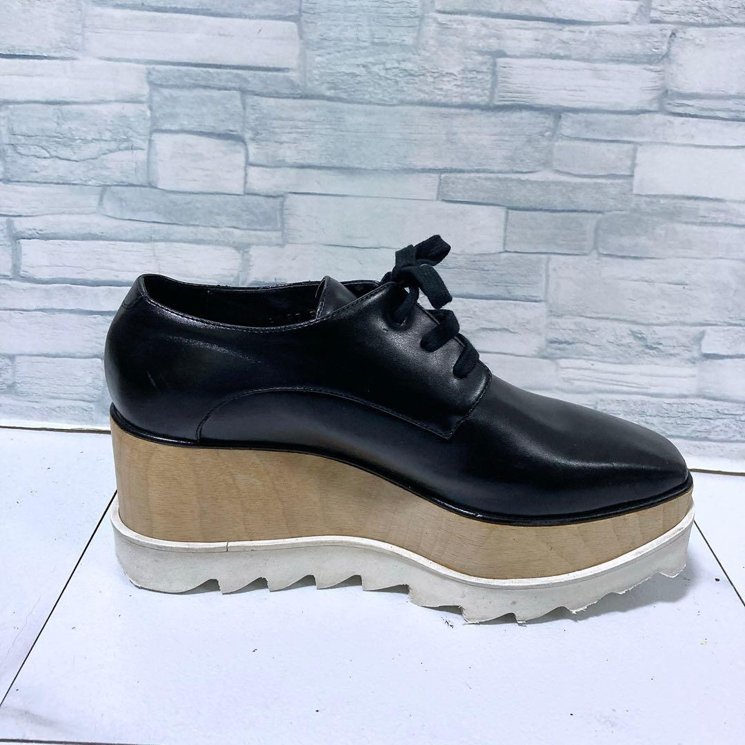 ステラマッカートニー エリス 厚底 プラットフォーム ブラック 黒 23 36