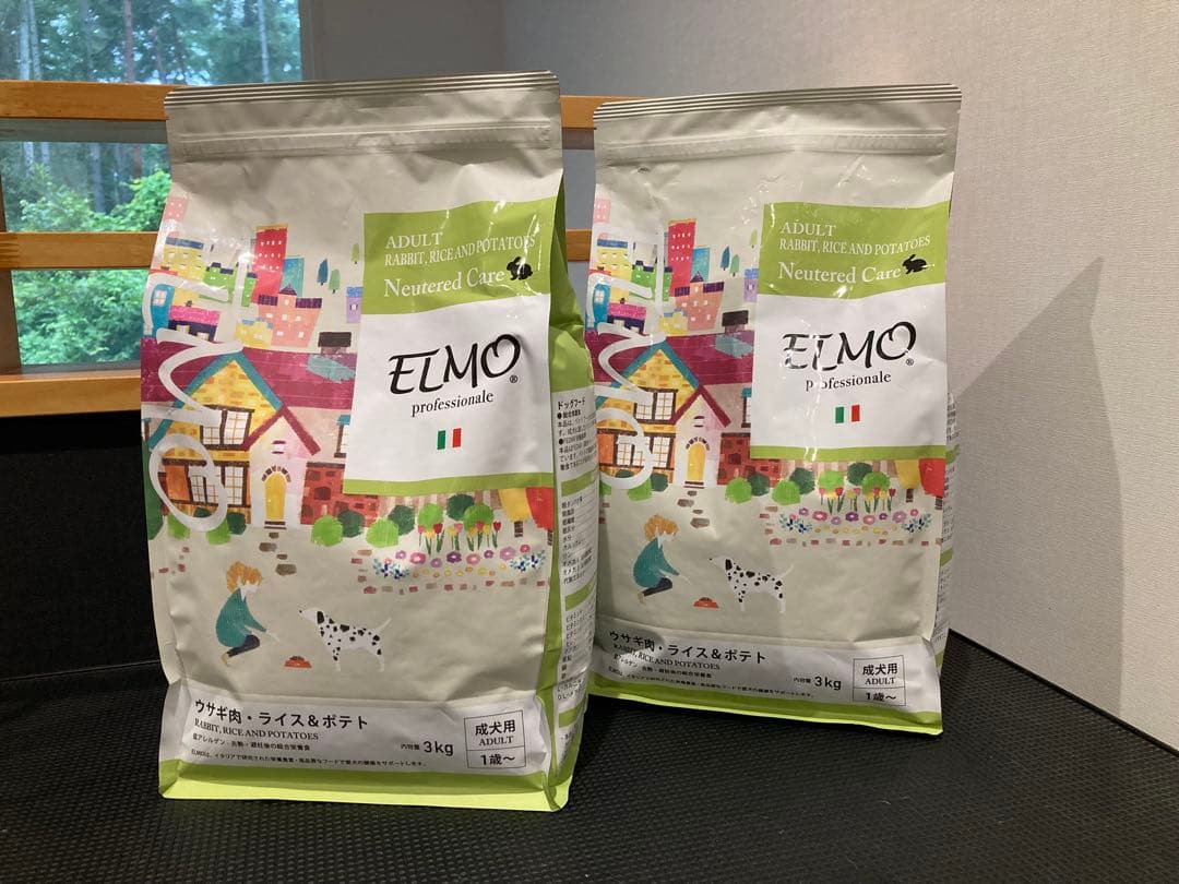 【新品未開封】ELMO(エルモ)ウサギ肉・ライス&ポテト成犬用 3kgx2袋