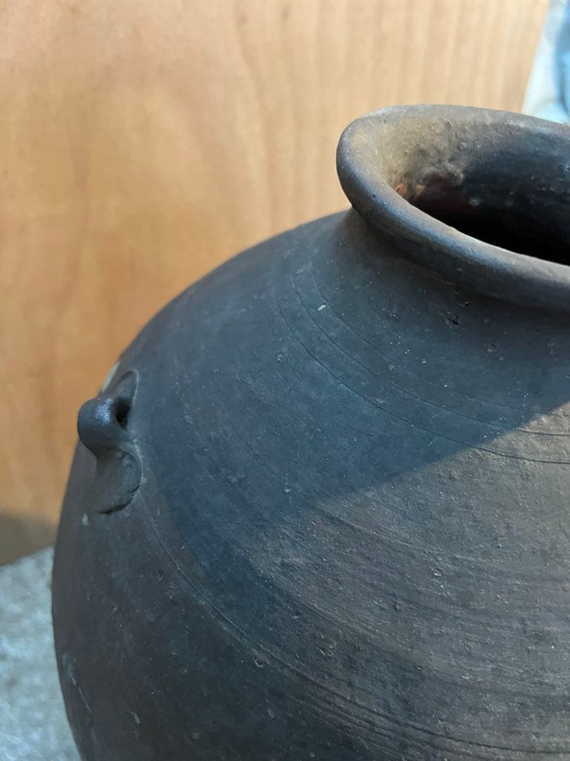 備前焼 古備前 桃山時代大陶印　上作 2耳壺大壺アンティーク風状態が良現状品のみ