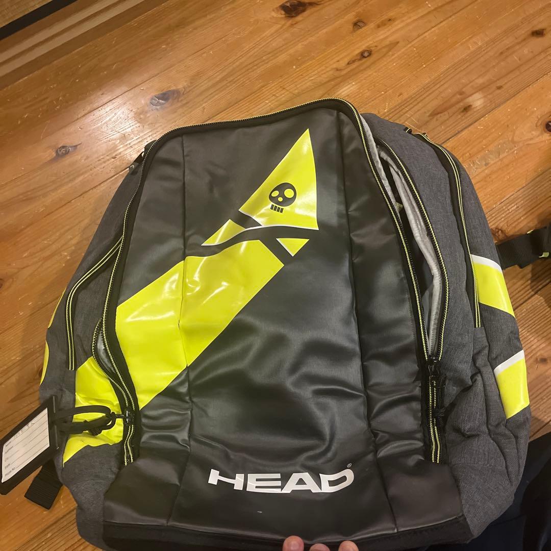 HEAD スポーツバックパック グレー/イエロー