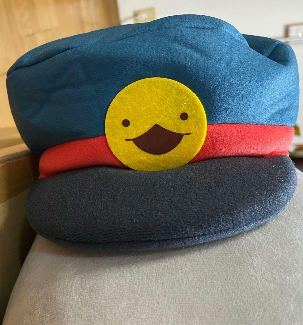 おでかけ子ザメ むにゅぐるみ特大 駅長風 新品