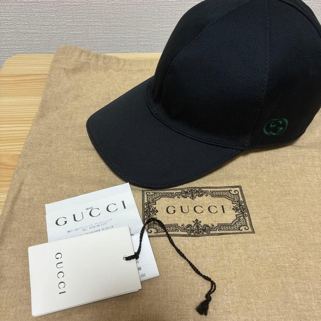 1234【美品・数回着用程度】GUCCI グッチ ベースボールキャップ L