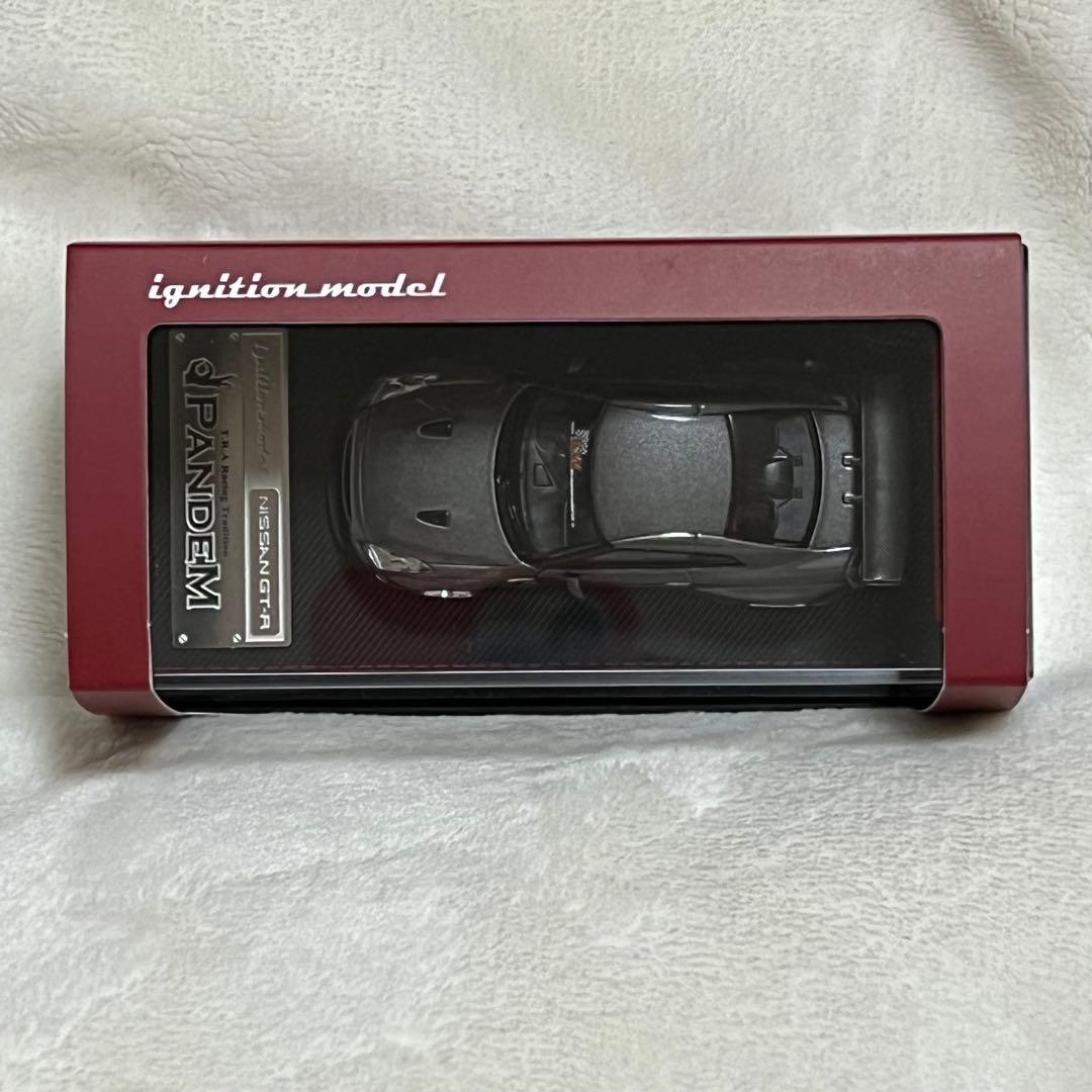 イグニッションモデル1/64 パンデム R35 GT-R ガン メタリック