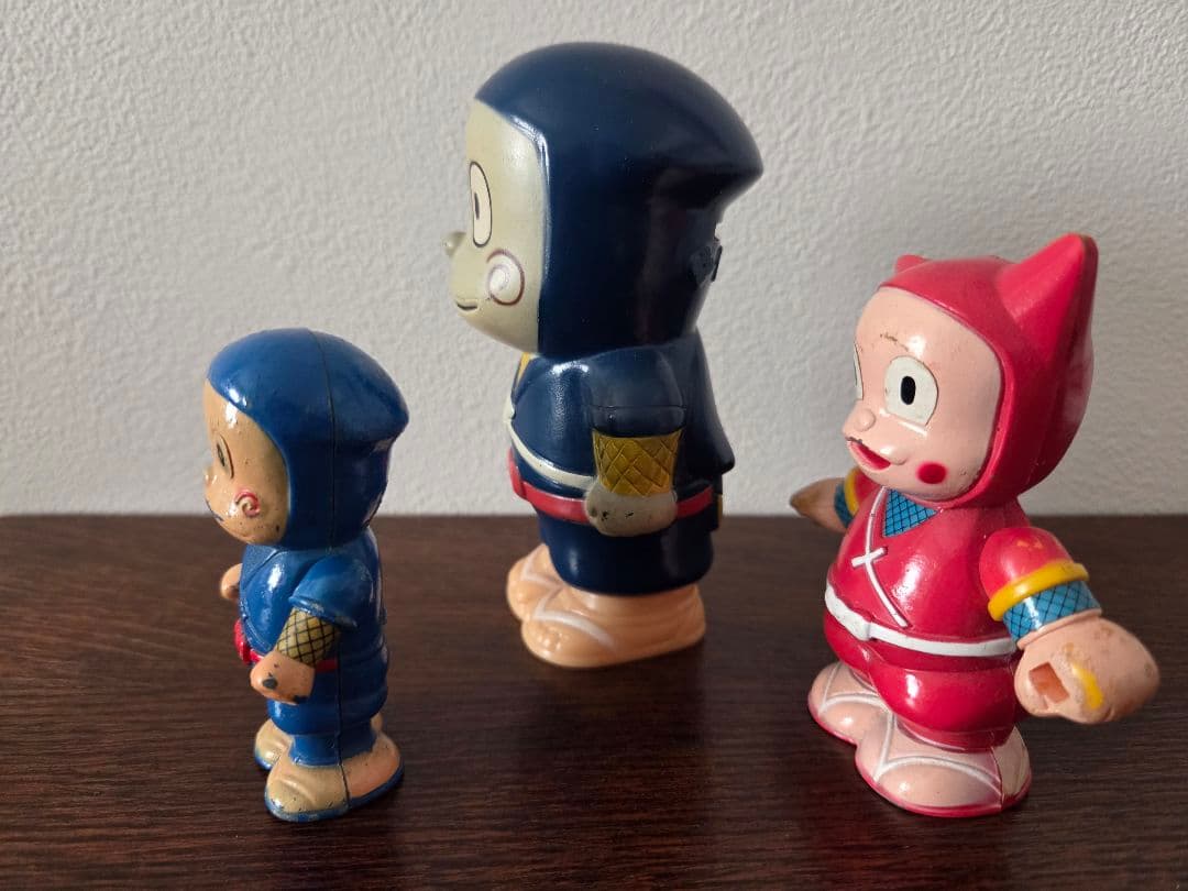 忍者ハットリくんフィギュア3体セット昭和レトロ