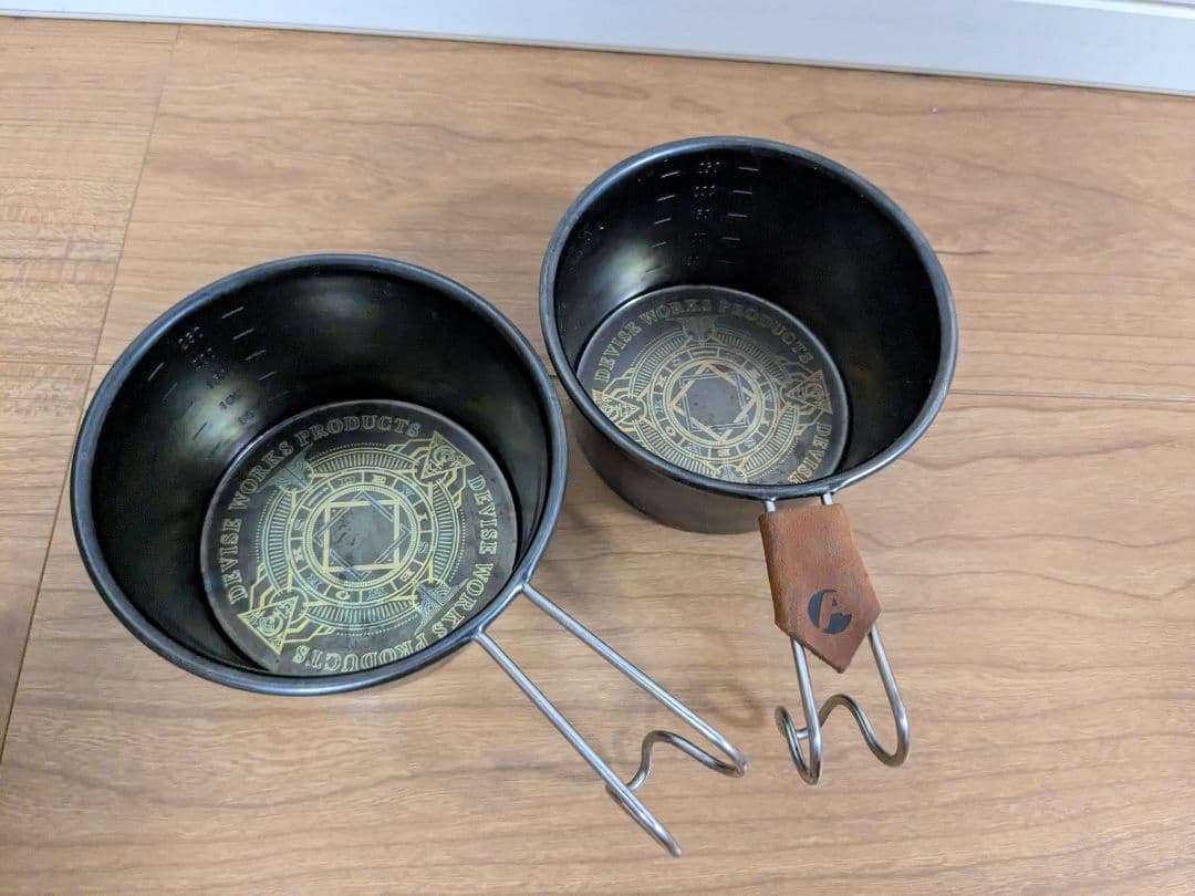 DEVISE WORKS シェラカップ 黒 デバイスワークス　2個　250ml