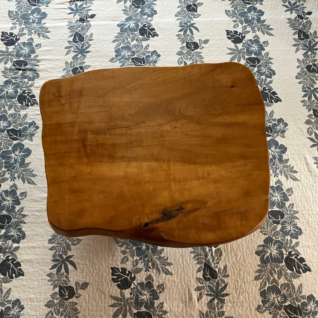 深谷木工 木製 天然木 欅材 一枚板 脚付き センターテーブル※今日だけ特価！