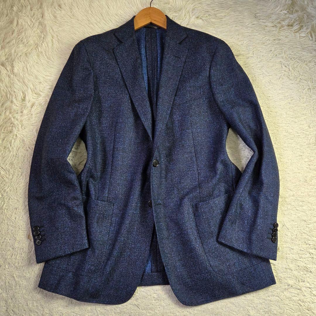 現行 極美品 ブルックスブラザーズ×デルフィノ ウール メランジ ネイビー 54