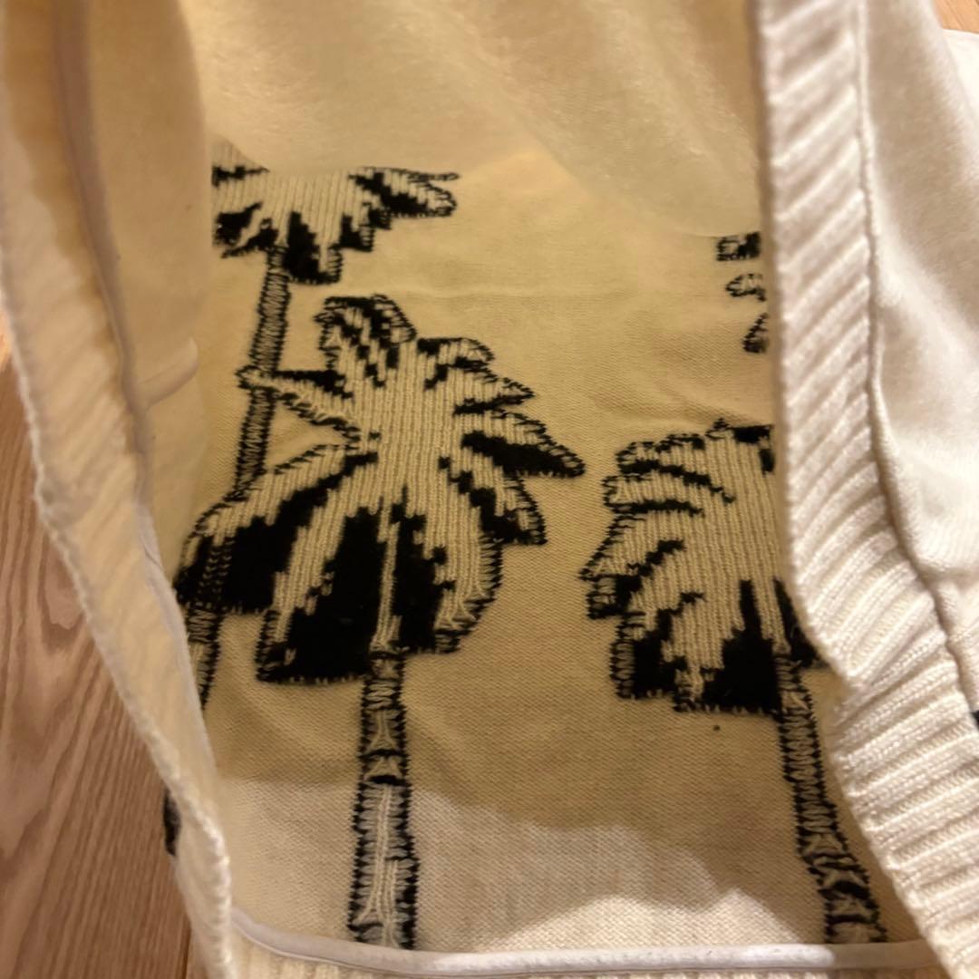 エルダーステイツマン　パームツリー　白　カシミヤ