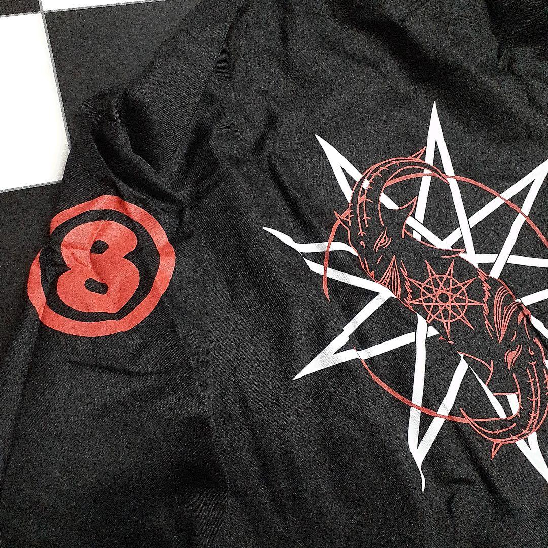 ハードコアメタルバンドslipknotビッグサイズバーコードツナギナンバー8