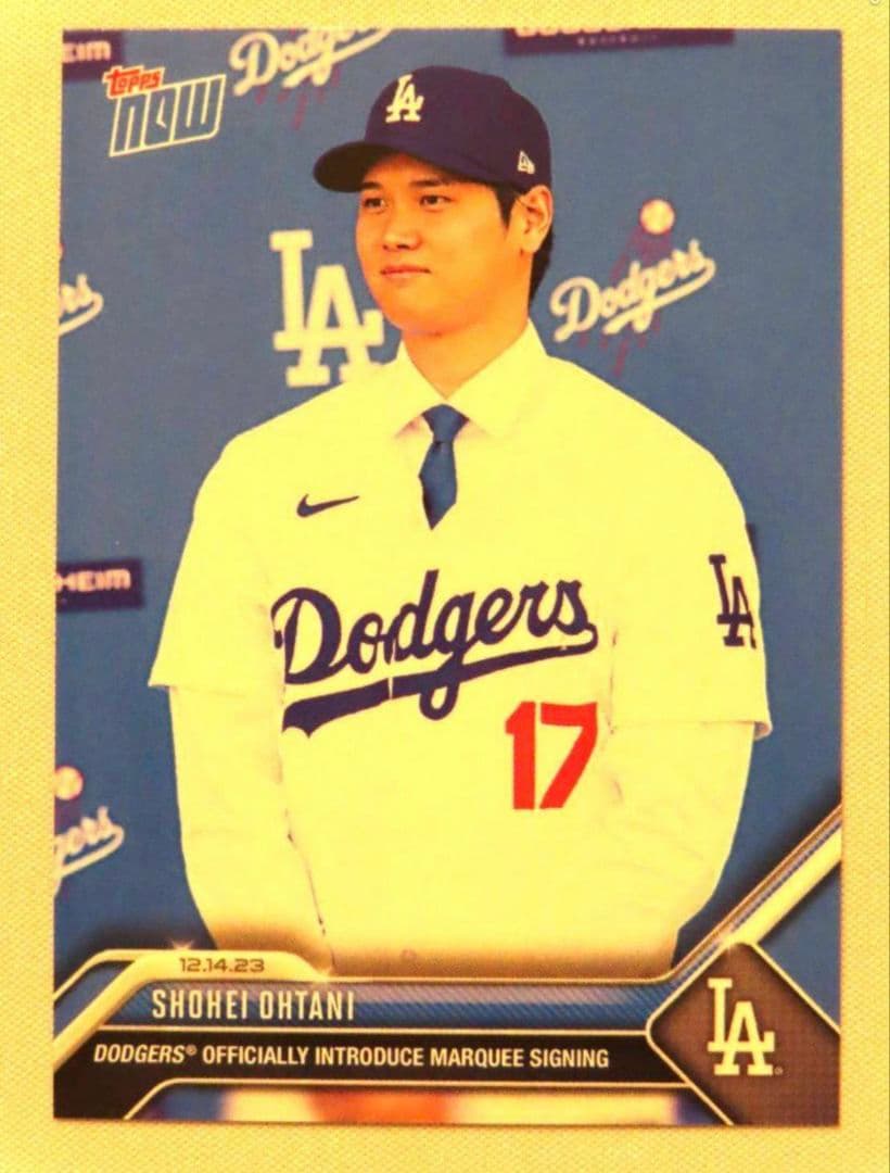 topps now 大谷翔平 OS-23 トップスナウ ドジャース入団会見 19
