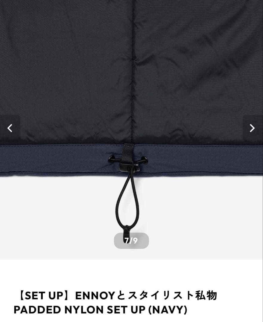 ENNOY Padded Nylon Set Up スタイリスト私物　Mサイズ
