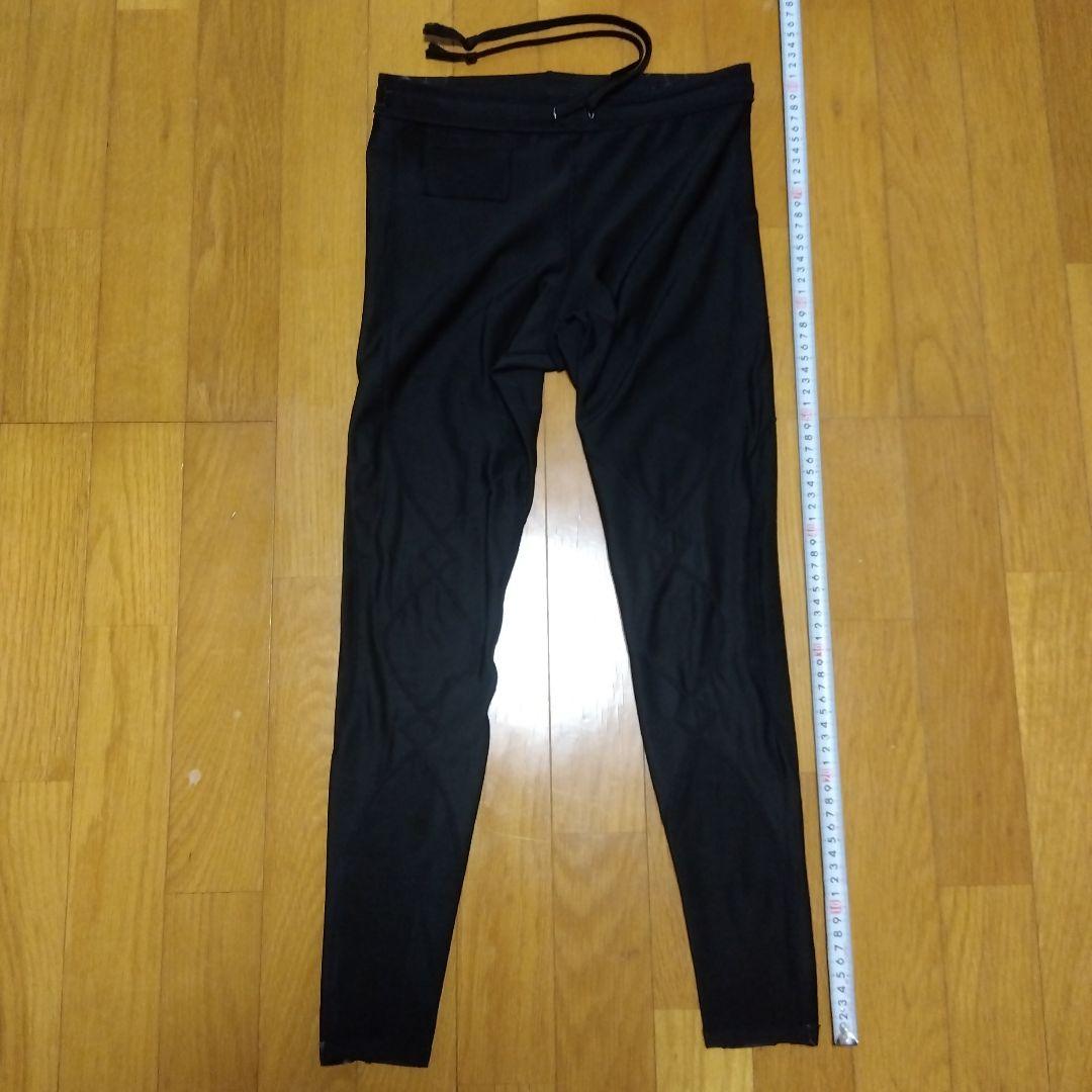 CW-X ブラック トレーニングタイツ M ハニカム柄