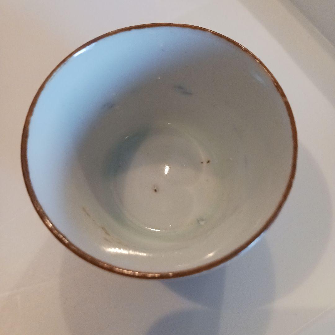 古伊万里　瓔珞文　江戸後期　 ぐい呑み　2こセット