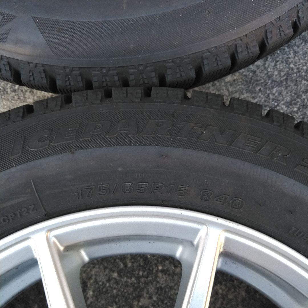 ミニバン、コンパクトカーにBSスタッドレス4本～15インチアルミ付き