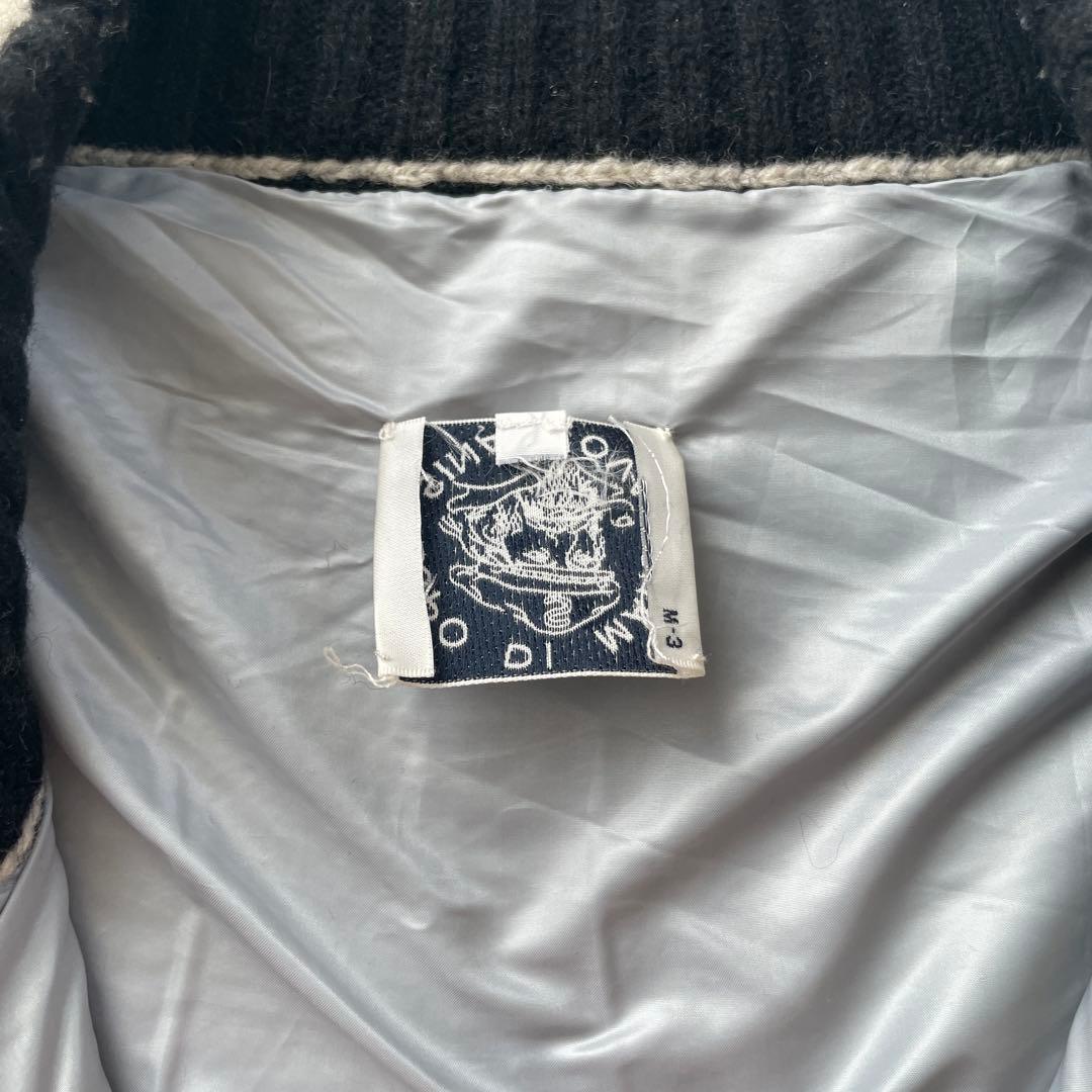 SINACOVA ボーダー　刺繍　ウール　ベスト