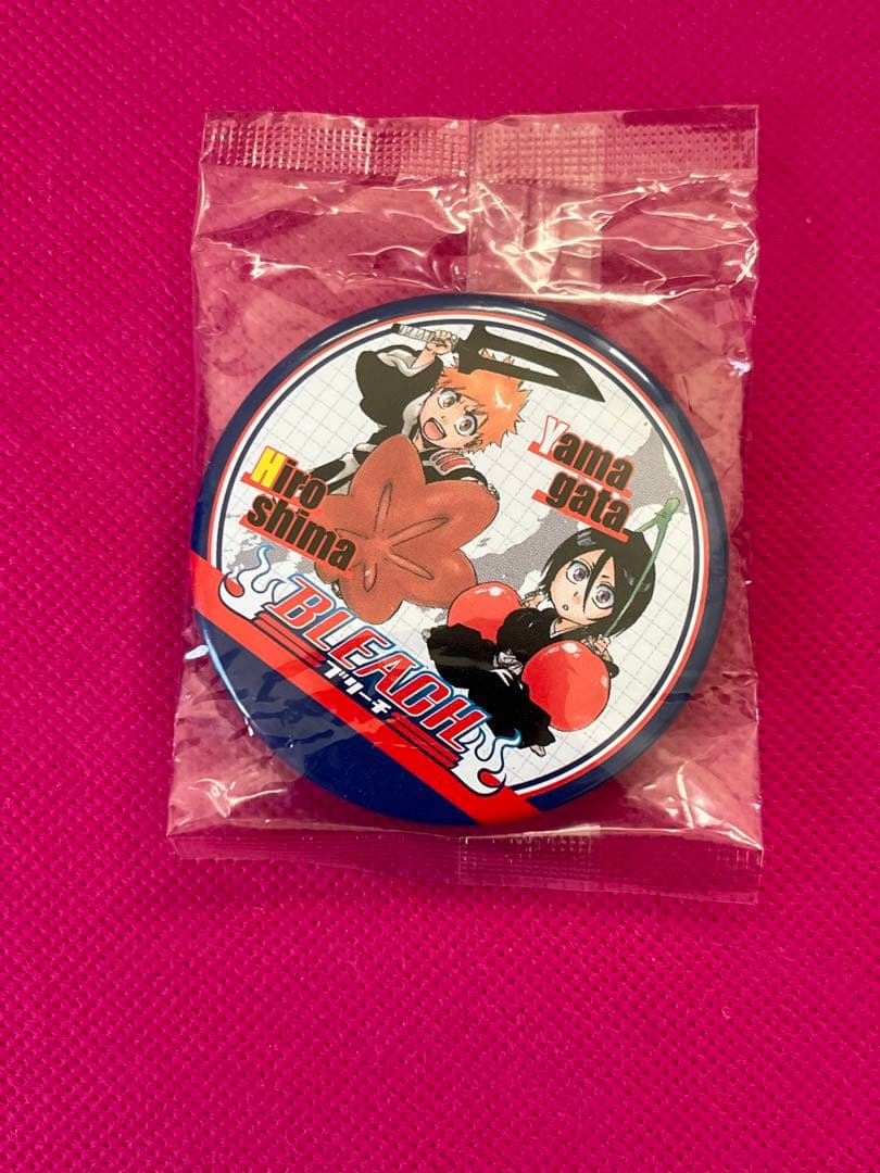 BLEACH 当選品 ご当地缶バッジ 黒崎一護 朽木ルキア 広島 山形