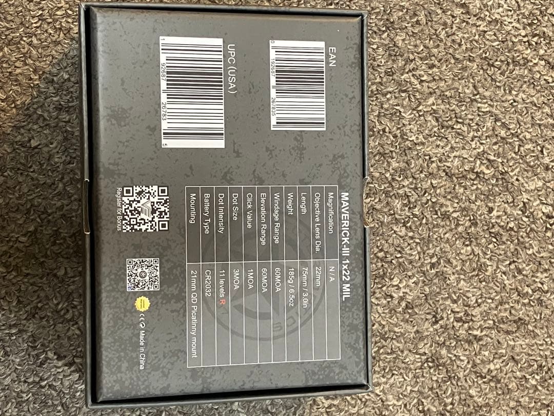 Vector Optics ベクターオプティクス マーベリック 第3世代