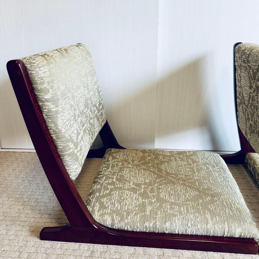 【2脚セット】カリモク karimoku 折りたたみ 座椅子 和室 和家具 和風