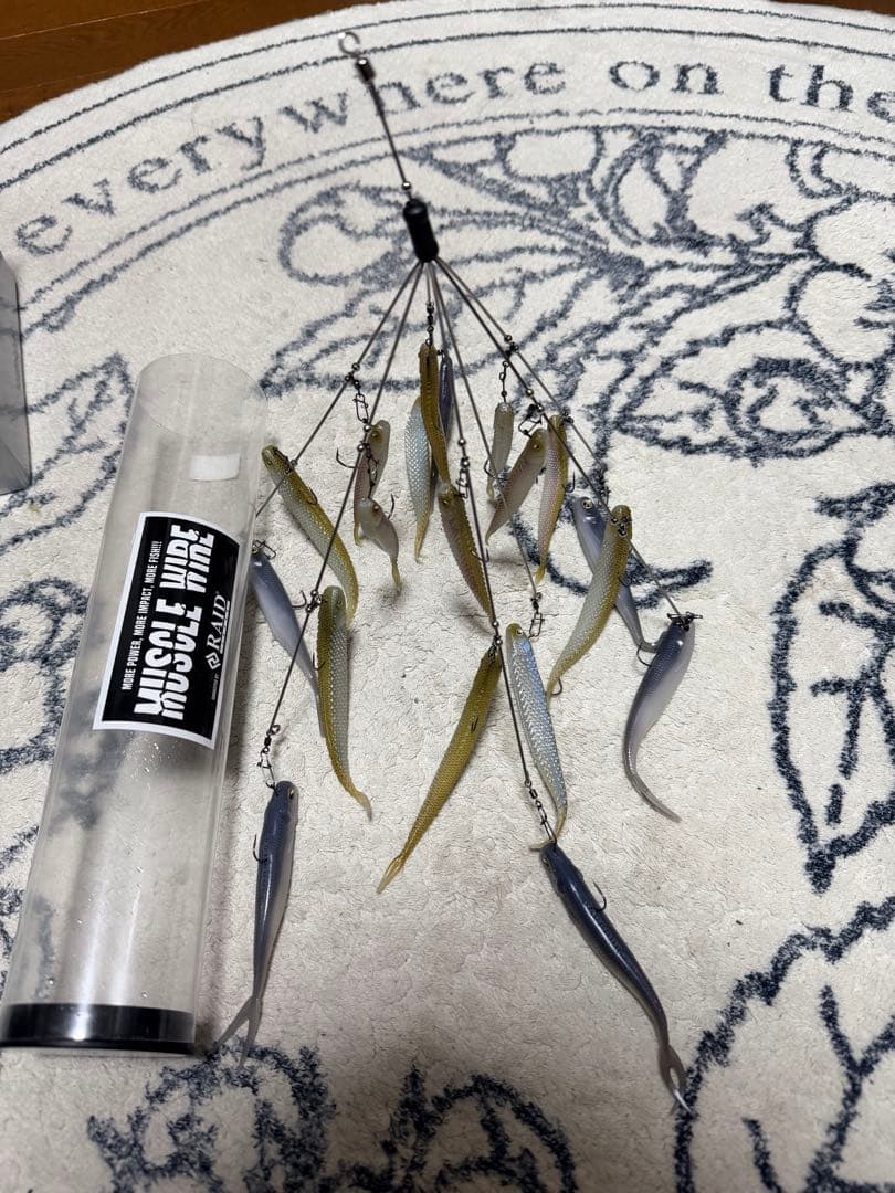 レイドジャパン　マッスルワイヤー　フック&フィッシュローラー付き