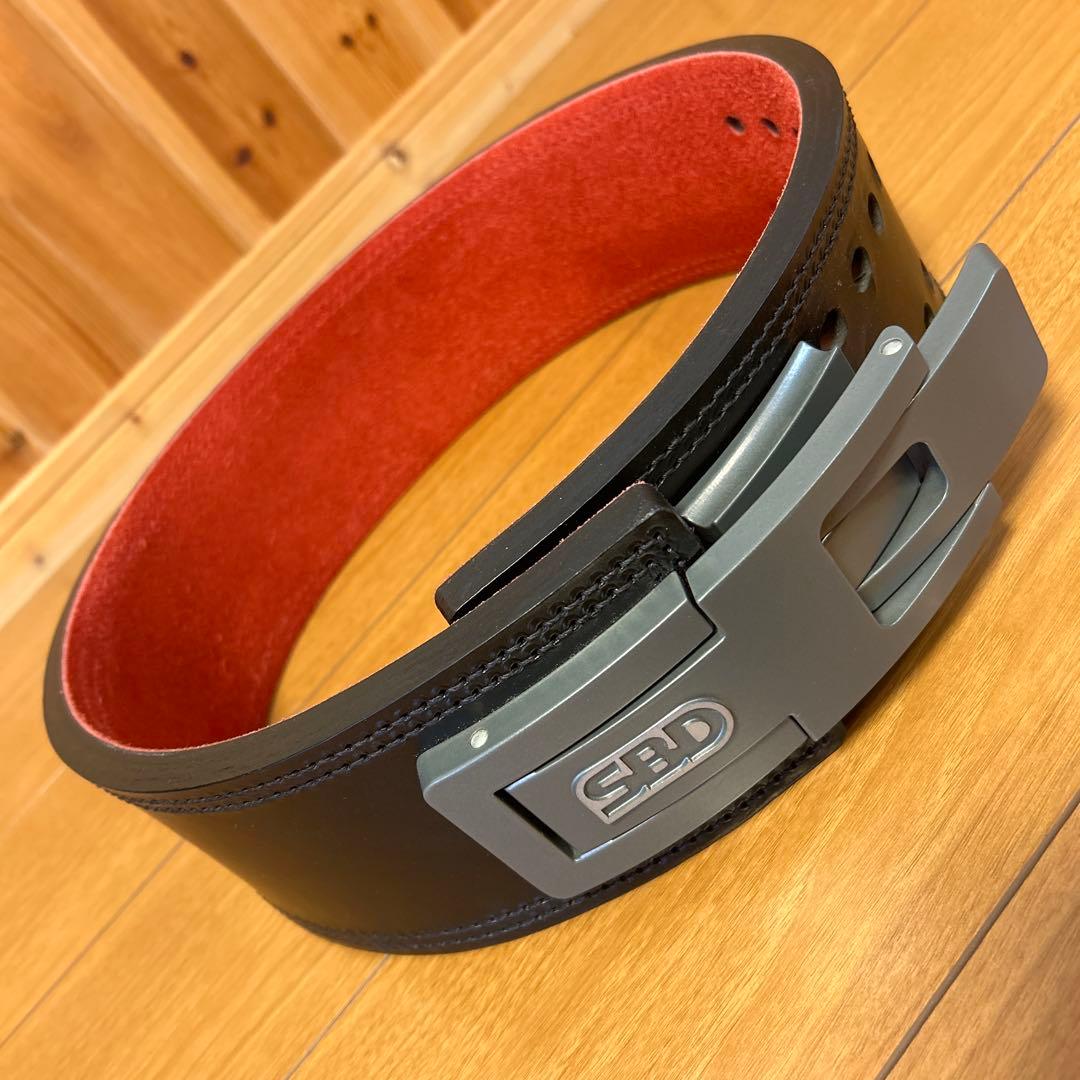★超美品！Lサイズ SBD トレーニングパワーベルト 腹圧ベルト 13㎜