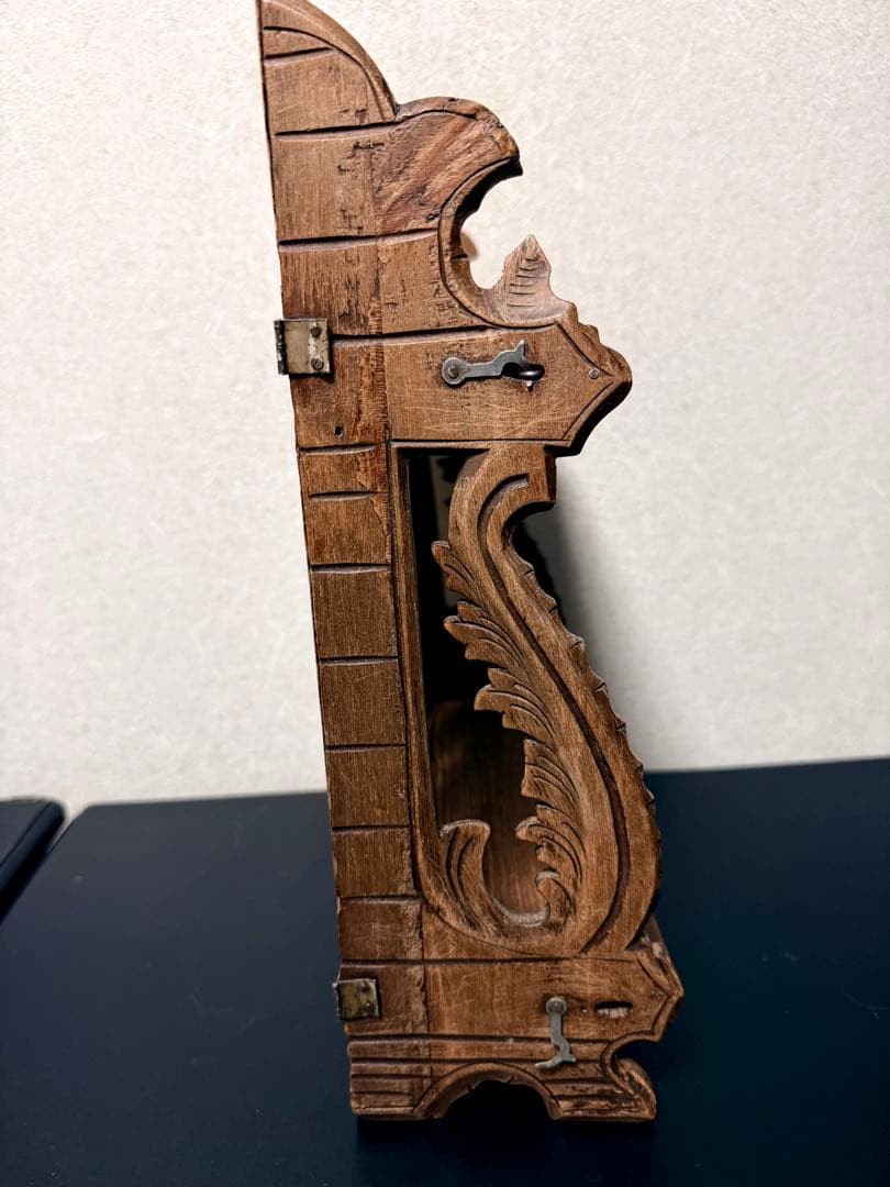 フランス　アンティーク　蚤の市　木棚　シェルフ　小棚　飾り棚