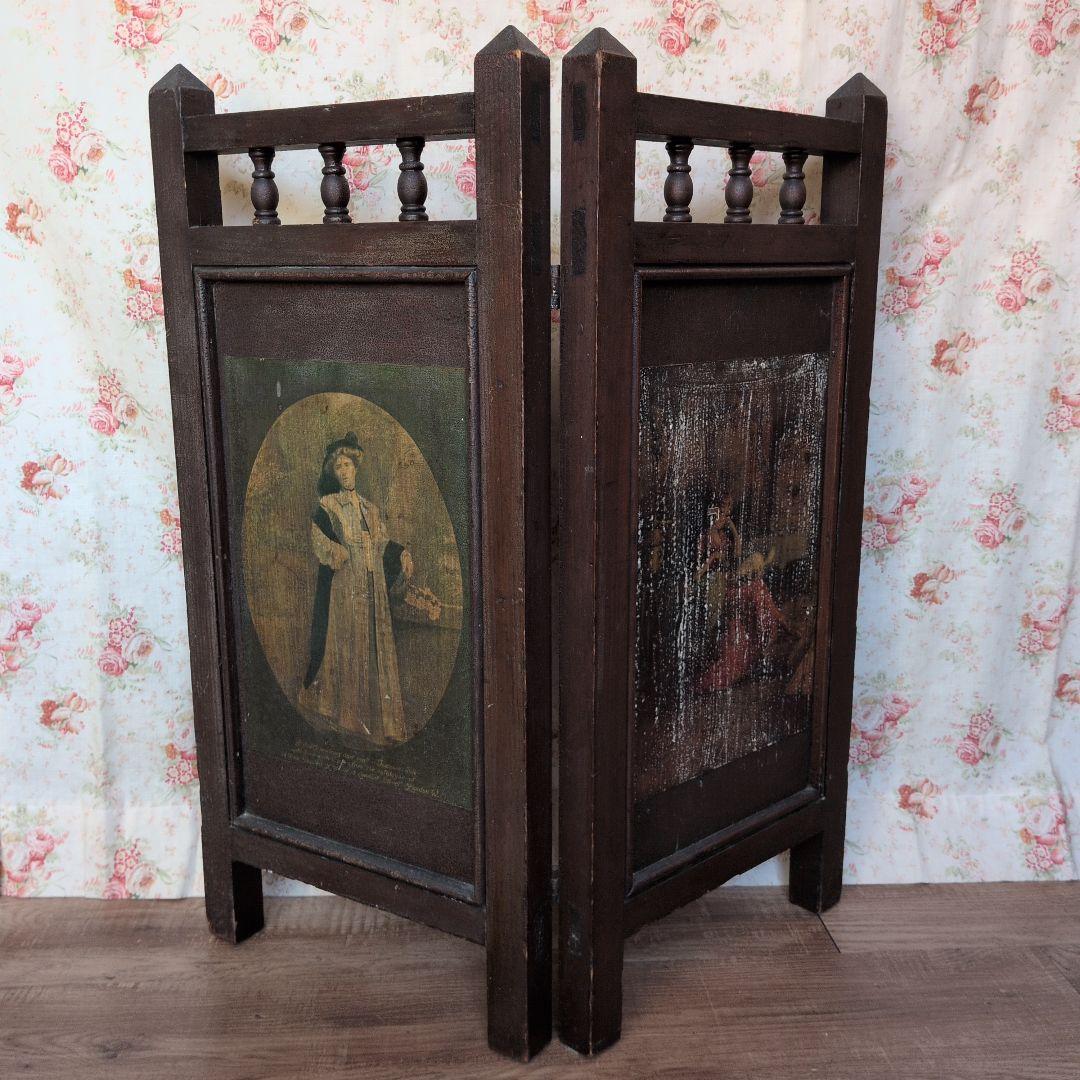 イギリスアンティーク ドール用パーテーション 衝立