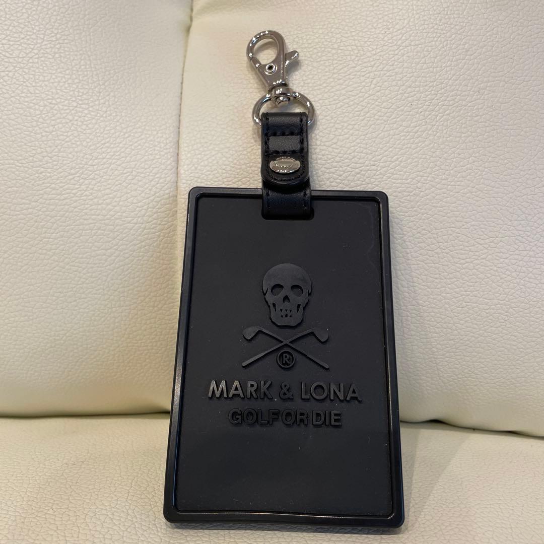 美品MARK & LONA スカルネームタグ ブラック