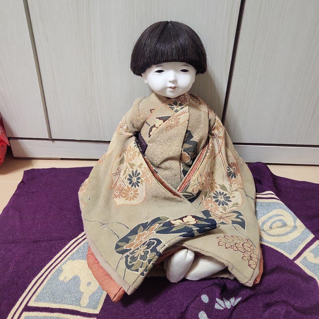 工房朋　市松人形 伝統的和服 花柄