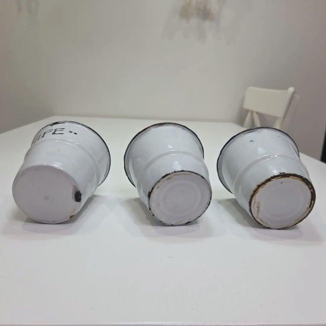 アンティーク ホーロー収納トレイ