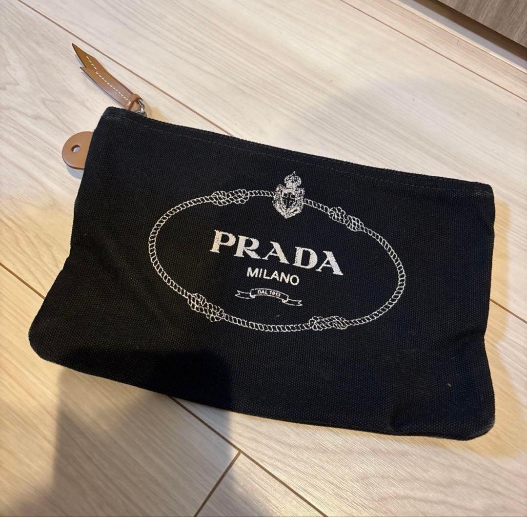 即発送‼️PRADAプラダトートバッグブラックポーチ付き