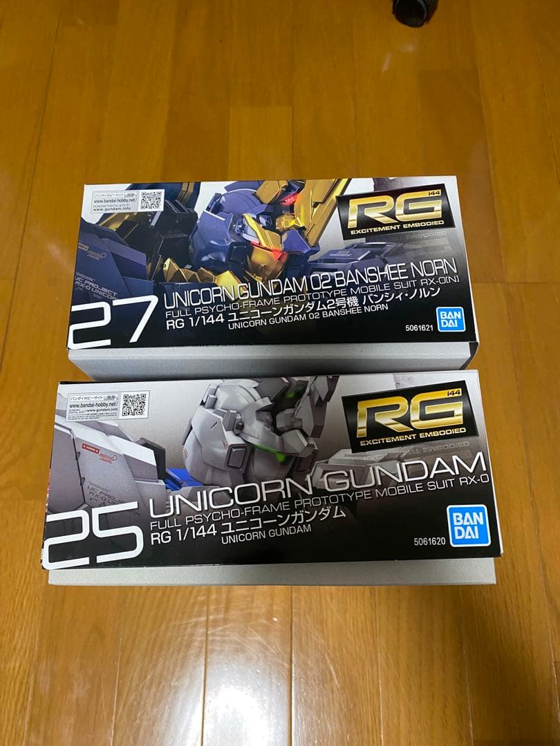 【16時迄　当日発送】 RG ユニコーンガンダム & RG バンシィ・ノルン