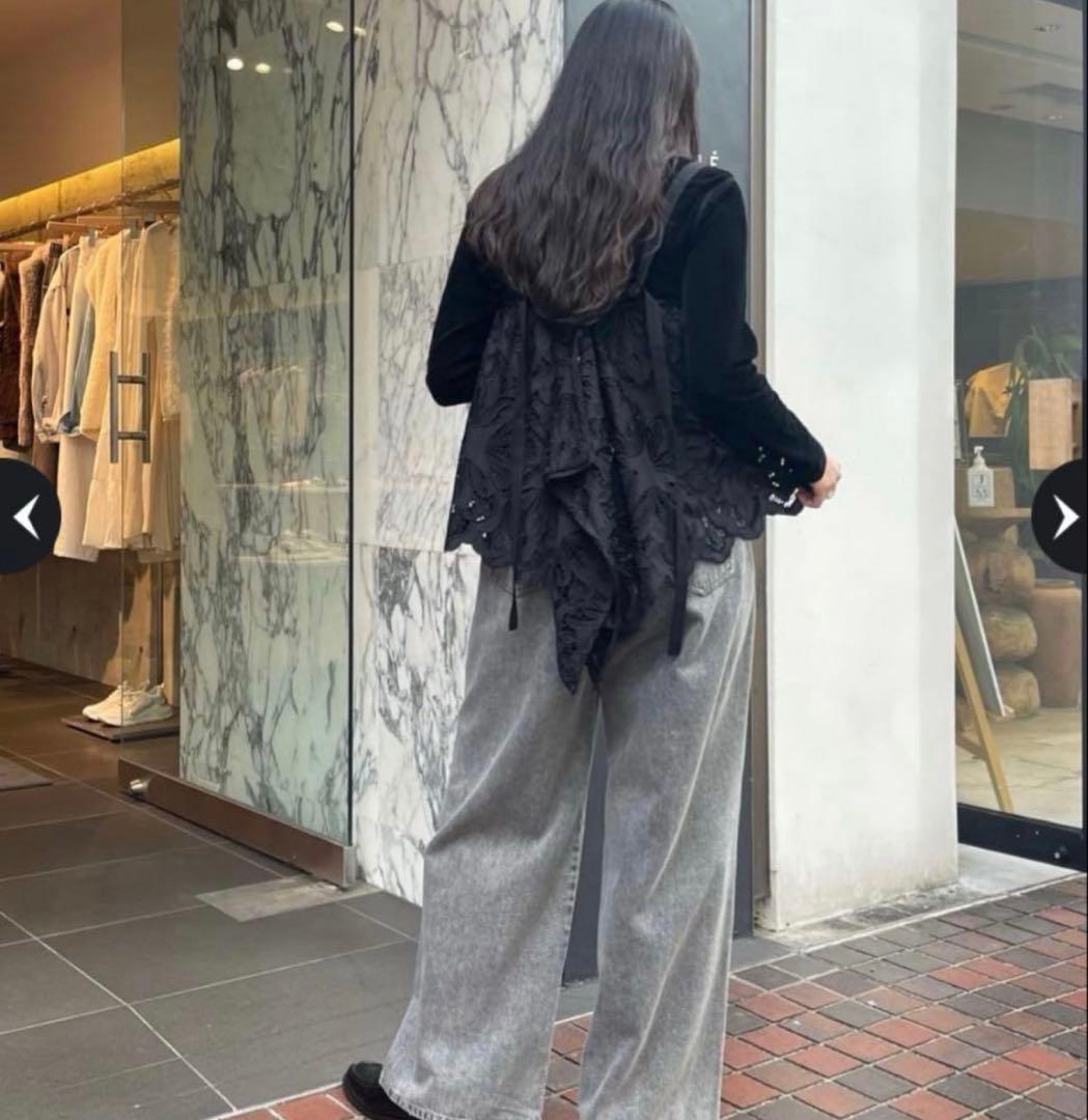 CADUNE カットワーク　レースキャミ　カデュネ　新品未使用品　タグ付き