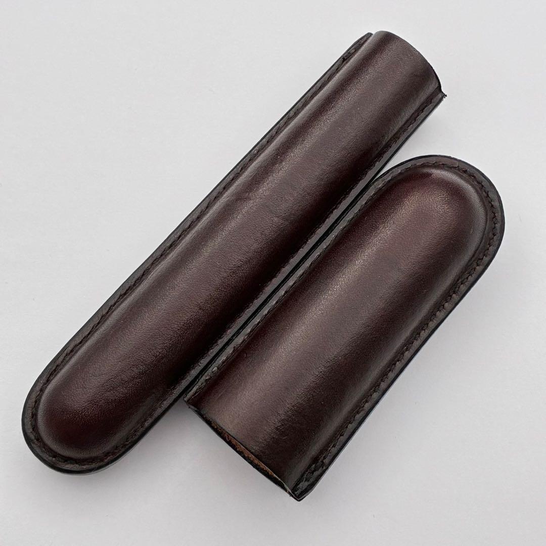 Hans Oster ハンス・オスター ペンケース チューブタイプ こげ茶