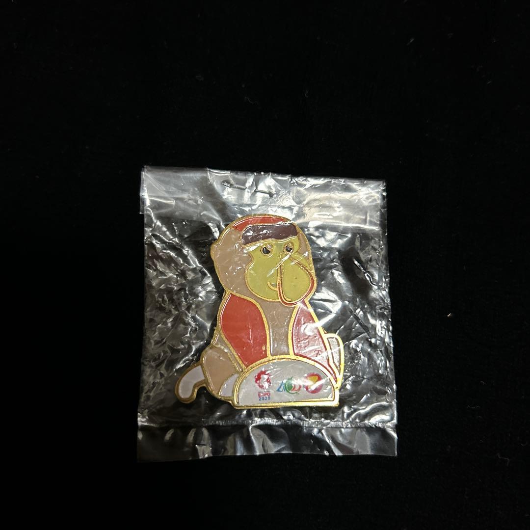 ASEAN大阪関西万博2025猿の金属製ピンバッジアセアンピン