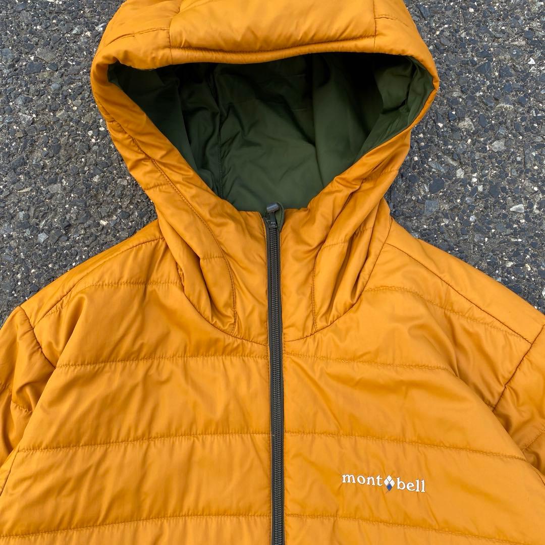 k*0様 mont-bell モンベル ダウンジャケット リバーシブル オレンジ