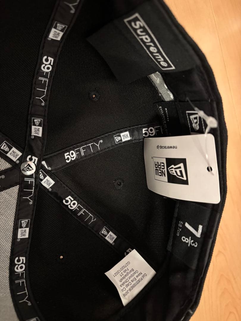 1*0様 Supreme 59FIFTY キャップ ブラック 7 3/8