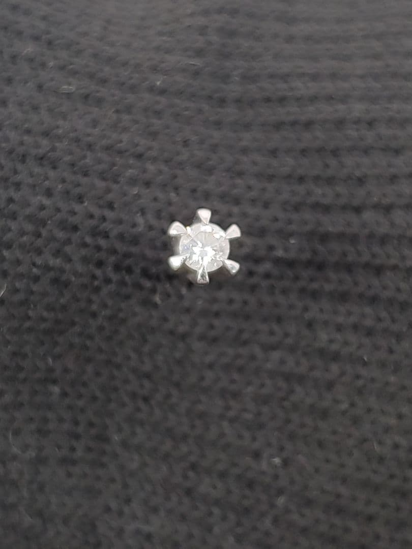 Pt900 ダイヤ　ピアス　0.11ct 片耳　ダイヤモンド