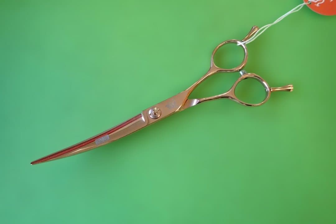 ★Fenice製★ギザ刃カーブシザー★6.5インチ★