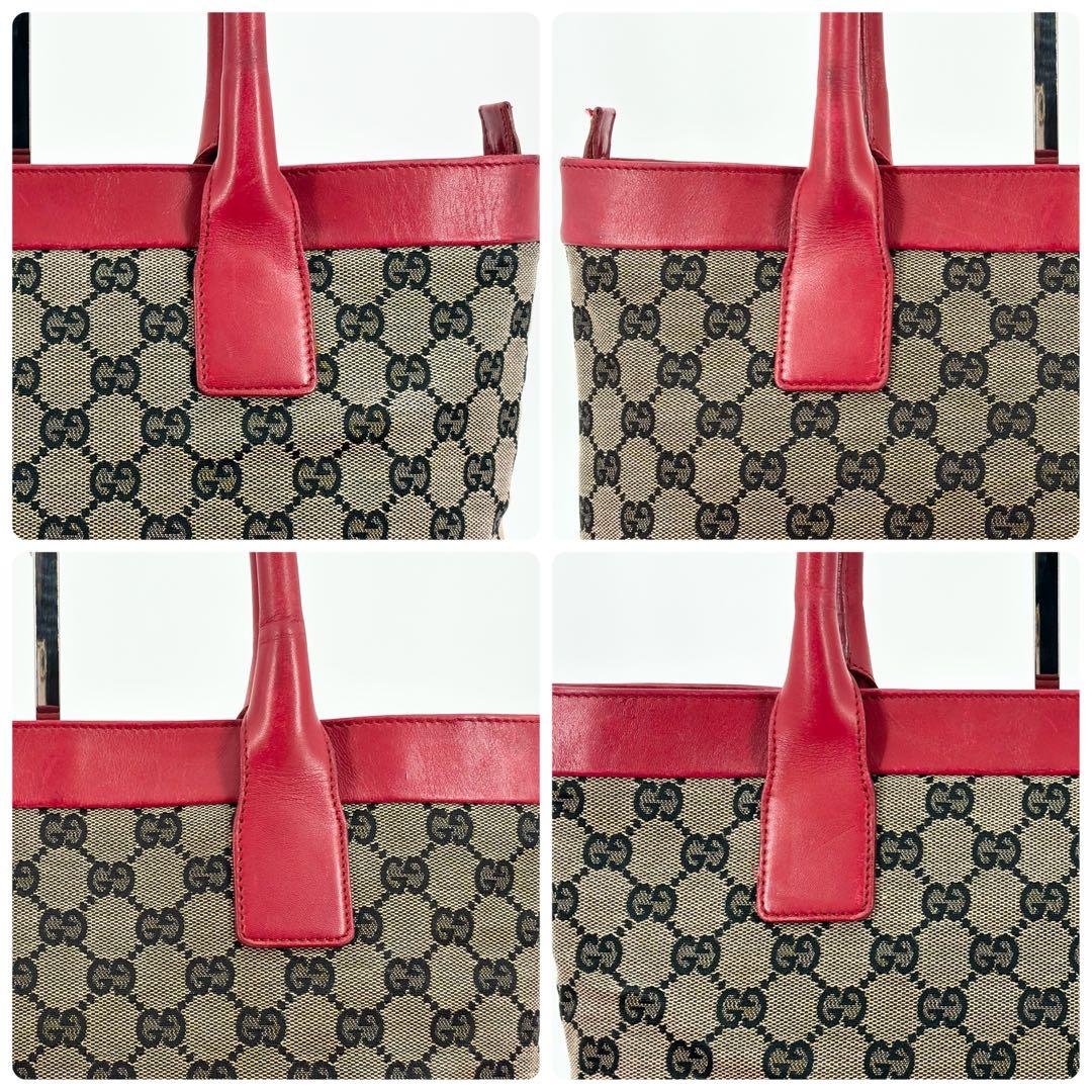 美品　GUCCI　グッチ　GGキャンバス　トートバッグ　ワンショルダー