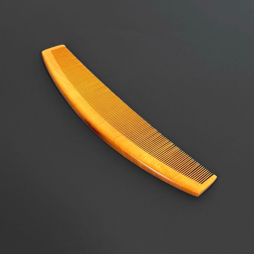 アンティーク つげ櫛 極細歯 約18cm