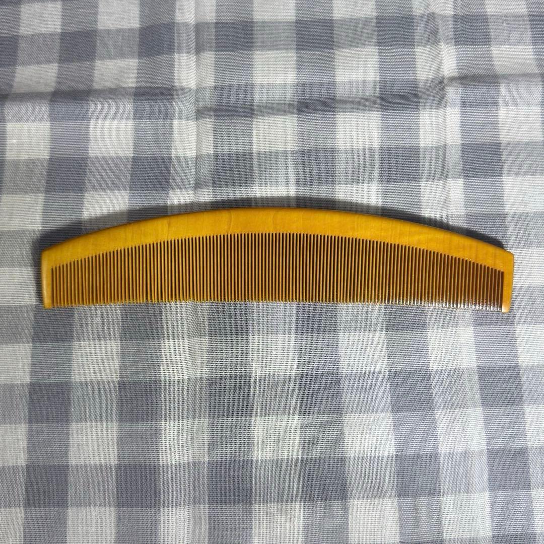 アンティーク つげ櫛 極細歯 約18cm