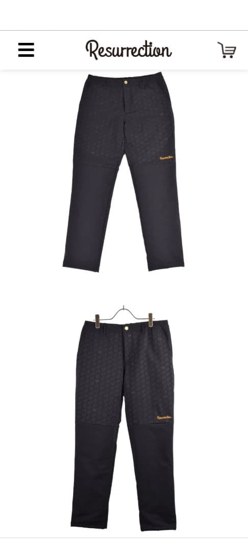 レザレクション　メンズGMエンボスパデッドパンツ