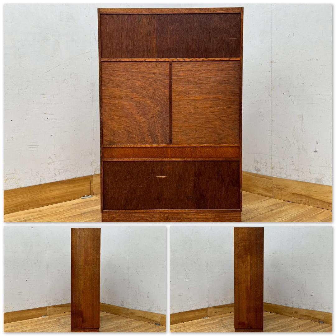 H1513☆美品☆棚　和家具　茶棚　和箪笥　昭和レトロ　食器棚　水屋箪笥　和風